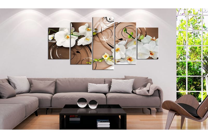 Tavla Ivory Orchids 200x100 - Artgeist sp. z o. o. - Inredning - Tavlor & konst - Canvastavlor