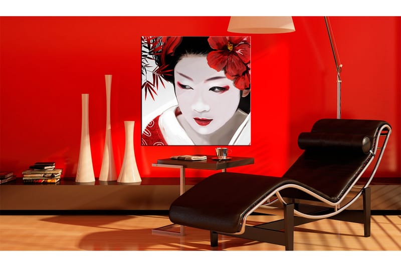 Tavla Japanese Geisha 40x40 - Artgeist sp. z o. o. - Inredning - Tavlor & konst - Canvastavlor