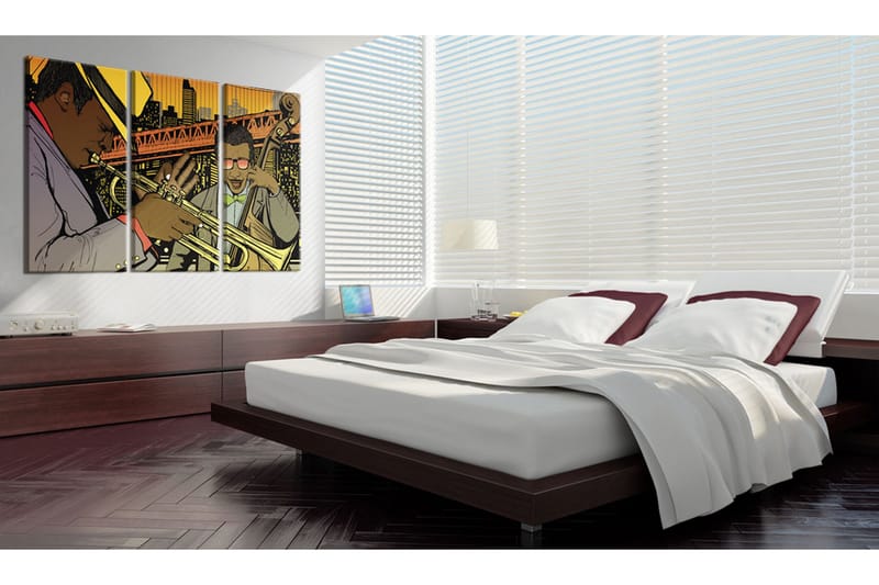 Tavla Jazz musician 90x60 - Artgeist sp. z o. o. - Inredning - Tavlor & konst - Canvastavlor