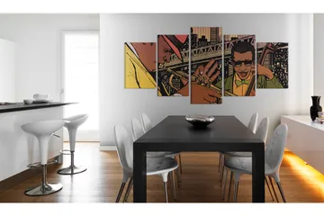 Tavla Jazzy Nyc 200x100 - Artgeist sp. z o. o. - Inredning - Tavlor & konst - Canvastavlor