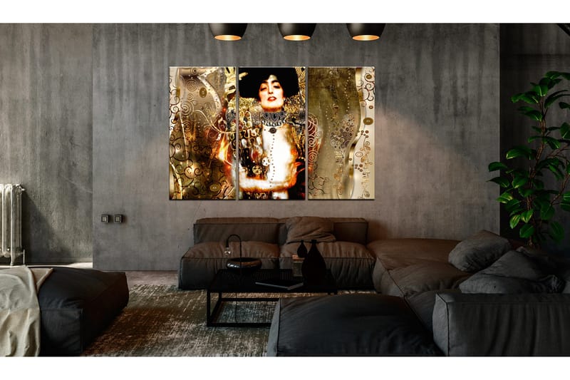 Tavla Judith 3 Parts Green 120x80 - Artgeist sp. z o. o. - Inredning - Tavlor & konst - Canvastavlor