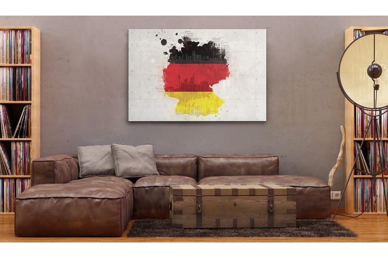 Tavla Karta Över Tyskland 90x60 - Artgeist sp. z o. o. - Inredning - Tavlor & konst - Canvastavlor