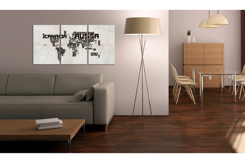 Tavla Karta Italiensk 120x60 - Artgeist sp. z o. o. - Inredning - Tavlor & konst - Canvastavlor