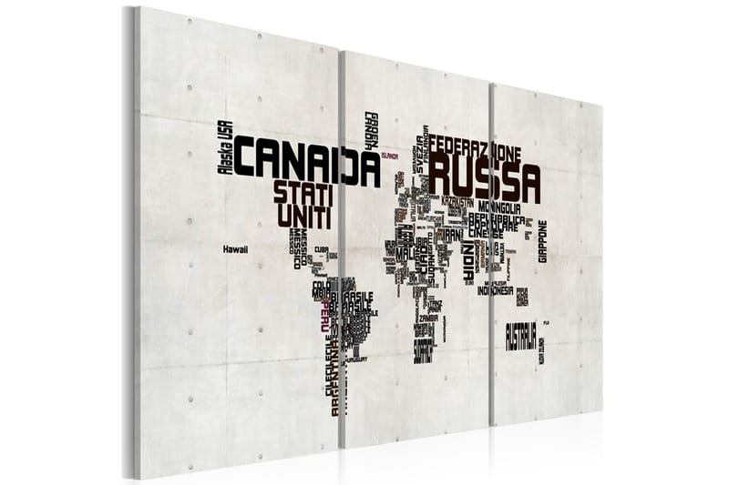 Tavla Karta Italiensk 120x60 - Artgeist sp. z o. o. - Inredning - Tavlor & konst - Canvastavlor