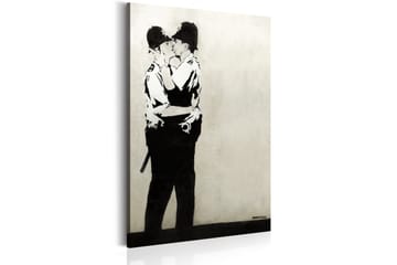 Tavla Kissing Coppers By Banksy 40x60