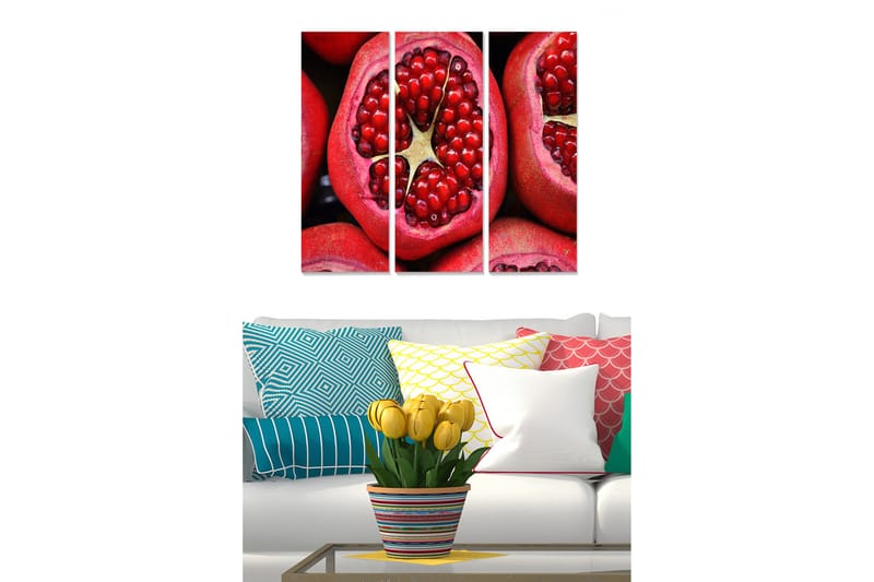 Tavla Kitchen 3-pack Flerfärgad - 20x50 cm - Inredning - Tavlor & konst - Canvastavlor