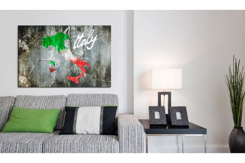 Tavla Konstnärlig karta över Italien 120x80 - Artgeist sp. z o. o. - Inredning - Tavlor & konst - Canvastavlor