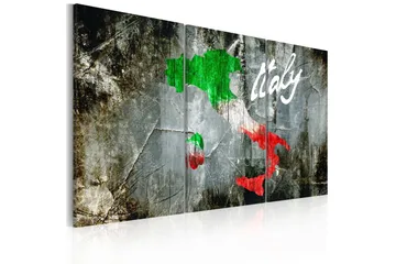 Tavla Konstnärlig Karta Över Italien Triptyk 120x80 - Artgeist sp. z o. o. - Inredning - Tavlor & konst - Canvastavlor