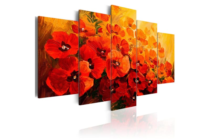 Tavla Land of Poppies 200x100 - Artgeist sp. z o. o. - Inredning - Tavlor & konst - Canvastavlor