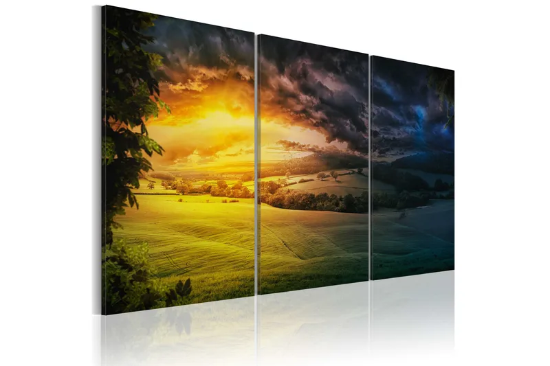 Tavla Landet av den uppgående solen 90x60, Artgeist sp. z o. o.