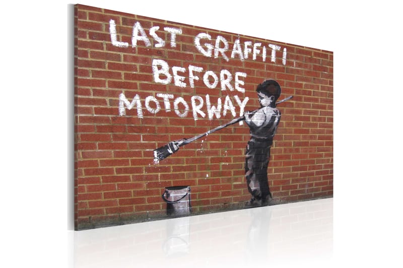 Tavla Last Graffiti Before Motorway Banksy 60x40 - Artgeist sp. z o. o. - Inredning - Tavlor & konst - Canvastavlor