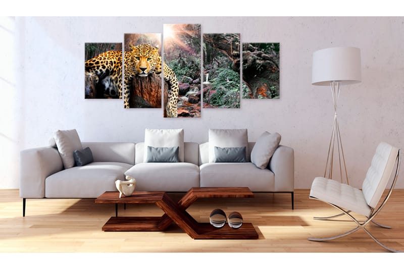 Tavla Leopard Relaxation 200x100 - Artgeist sp. z o. o. - Inredning - Tavlor & konst - Canvastavlor