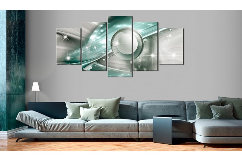 Tavla Light-Blue Flame 100x50 - Artgeist sp. z o. o. - Inredning - Tavlor & konst - Canvastavlor