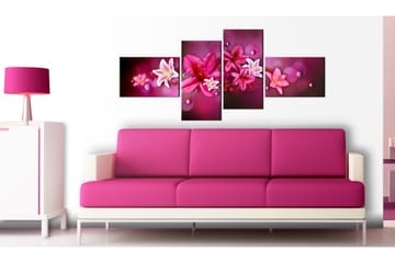 Tavla Lilies And Pearls 100x45 - Artgeist sp. z o. o. - Inredning - Tavlor & konst - Canvastavlor