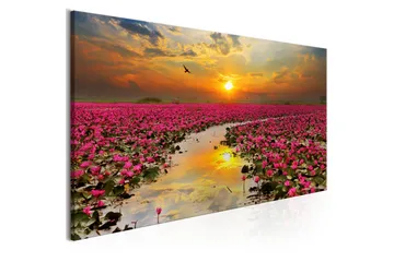 Tavla Lily Field (1 Part) Narrow 120x40 cm - Inredning - Tavlor & konst - Canvastavlor