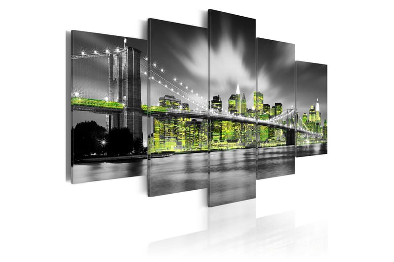 Tavla Lime Soul Of New York 200x100, Artgeist sp. z o. o.