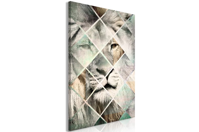 Tavla Lion on the Chessboard (1 Part) Vertical 40x60 - Artgeist sp. z o. o. - Inredning - Tavlor & konst - Canvastavlor