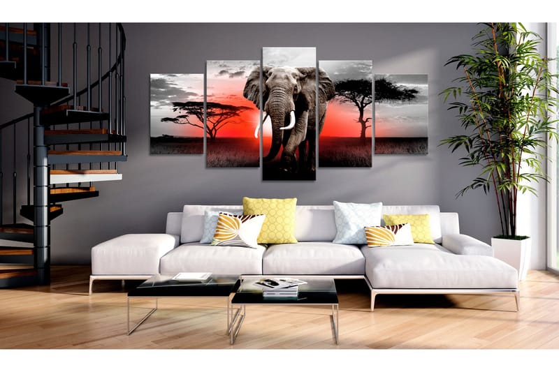 Tavla Lonely Elephant 100x50 - Artgeist sp. z o. o. - Inredning - Tavlor & konst - Canvastavlor