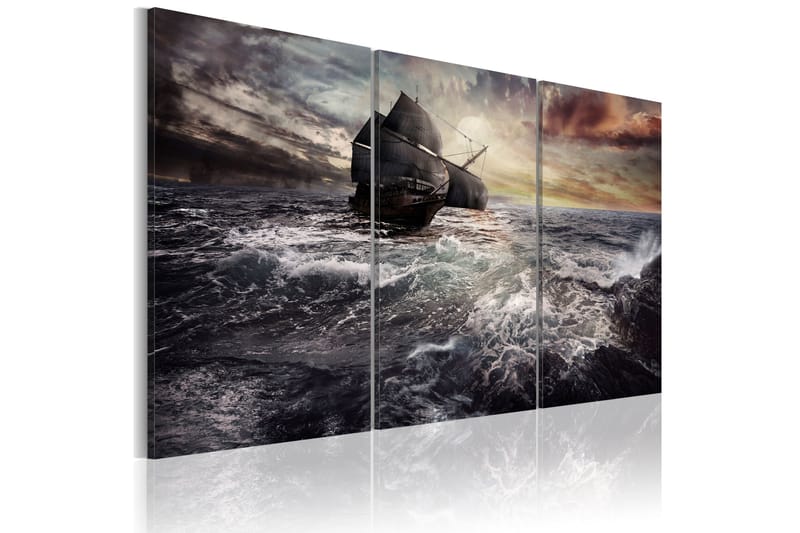 Tavla Lonely Ship On A High Seas 120x80, Artgeist sp. z o. o.