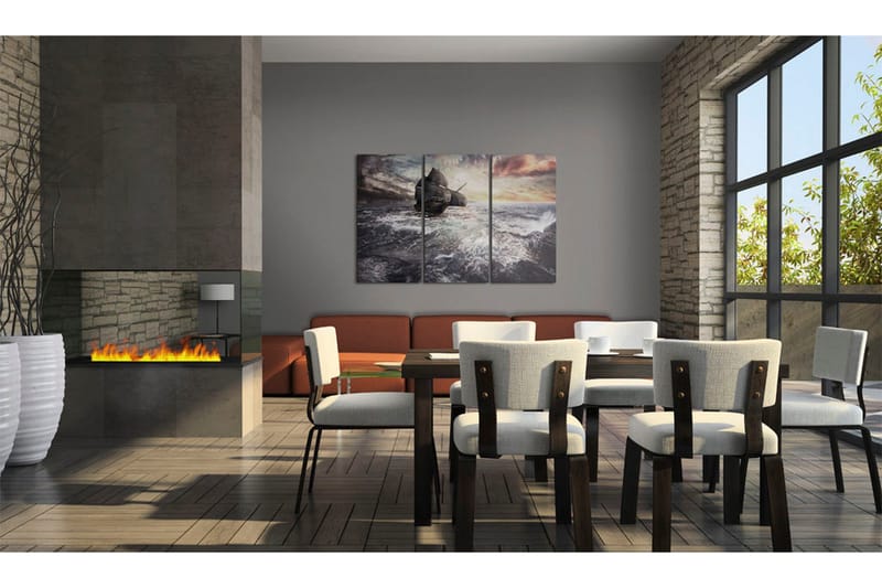 Tavla Lonely ship on a high seas 90x60 - Artgeist sp. z o. o. - Inredning - Tavlor & konst - Canvastavlor