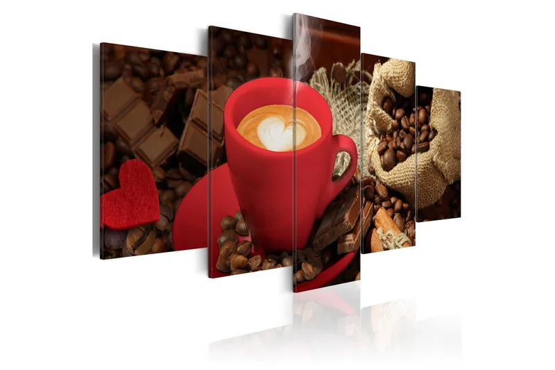 Tavla Love Espresso 100x50, Artgeist sp. z o. o.