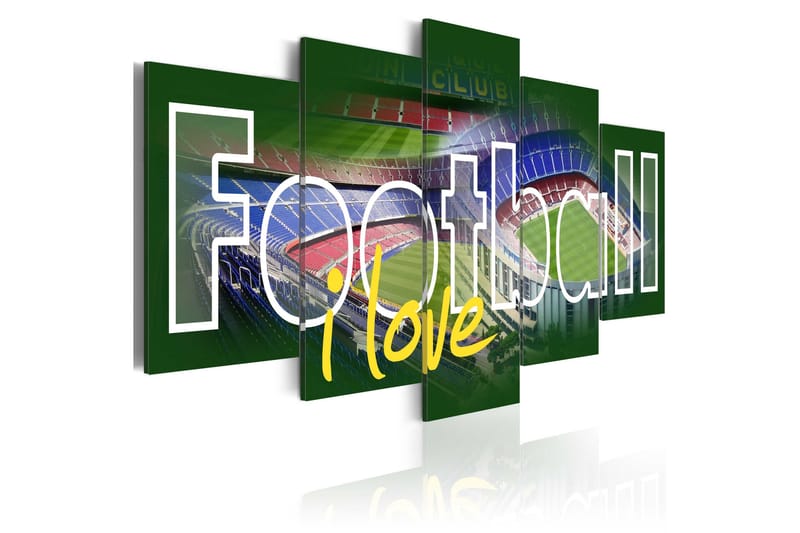 Tavla Love Football 100x50, Artgeist sp. z o. o.