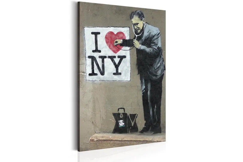 Tavla Love New York By Banksy 40x60, Artgeist sp. z o. o.