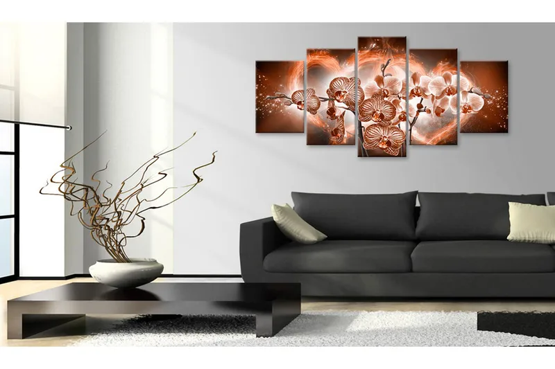 Tavla Love Orchids 200x100 - Artgeist sp. z o. o. - Inredning - Tavlor & konst - Canvastavlor
