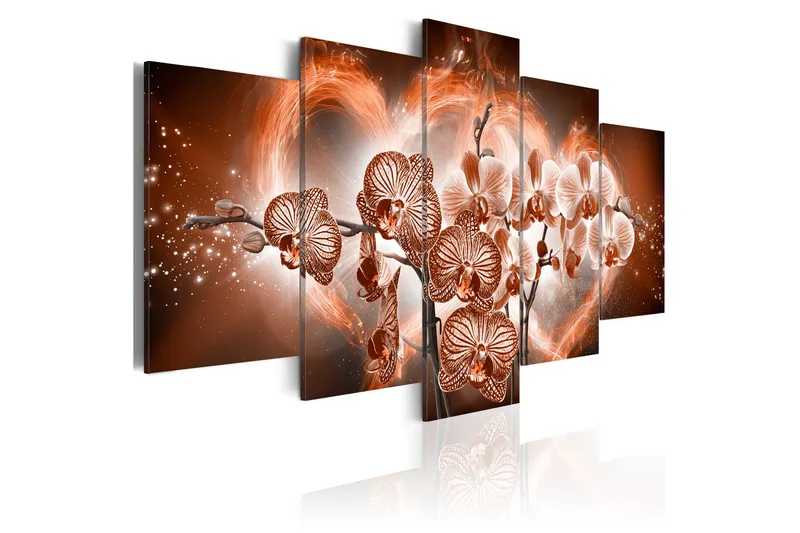 Tavla Love Orchids 200x100, Artgeist sp. z o. o.