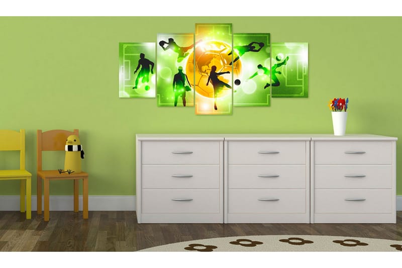 Tavla Love Soccer 200x100 - Artgeist sp. z o. o. - Inredning - Tavlor & konst - Canvastavlor