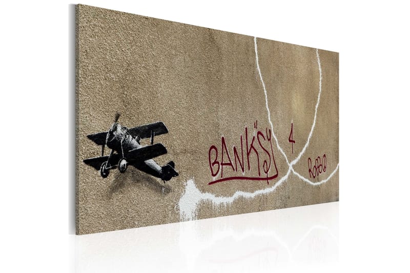 Tavla Love Plane Banksy 60x40 - Artgeist sp. z o. o. - Inredning - Tavlor & konst - Canvastavlor