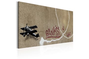 Tavla Love Plane by Banksy 120x80