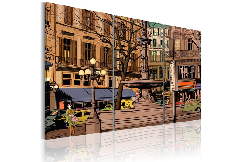 Tavla Lugn kväll i Paris 90x60, Artgeist sp. z o. o.