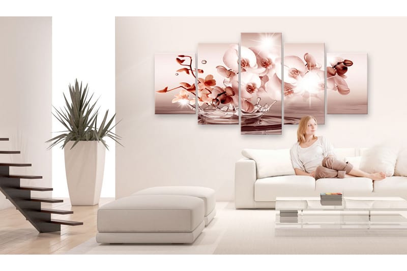 Tavla Lyric Of Orchid 200x100 - Artgeist sp. z o. o. - Inredning - Tavlor & konst - Canvastavlor