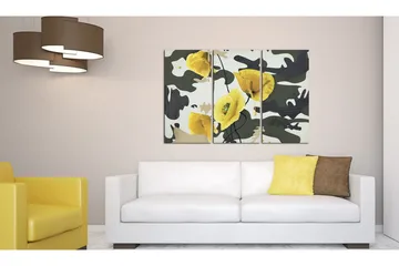 Tavla Målad Av Vallmo Triptyken 120x80 - Artgeist sp. z o. o. - Inredning - Tavlor & konst - Canvastavlor