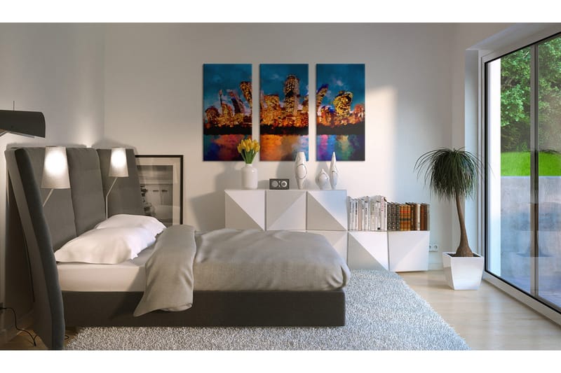 Tavla Mad City Triptych 120x80 - Artgeist sp. z o. o. - Inredning - Tavlor & konst - Canvastavlor