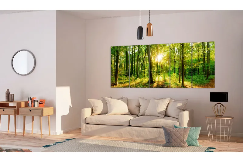 Tavla Magic Forest 225x90 - Artgeist sp. z o. o. - Inredning - Tavlor & konst - Canvastavlor