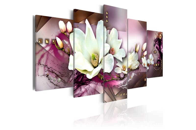Tavla Magnetic Abstraction With An Orchid 100x50, Artgeist sp. z o. o.