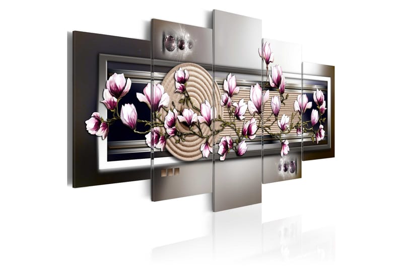 Tavla Magnolia And Zen Garden 200x100, Artgeist sp. z o. o.