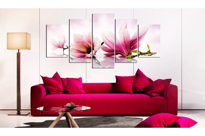Tavla Magnolias Pink Flowers 200x100 - Artgeist sp. z o. o. - Inredning - Tavlor & konst - Canvastavlor