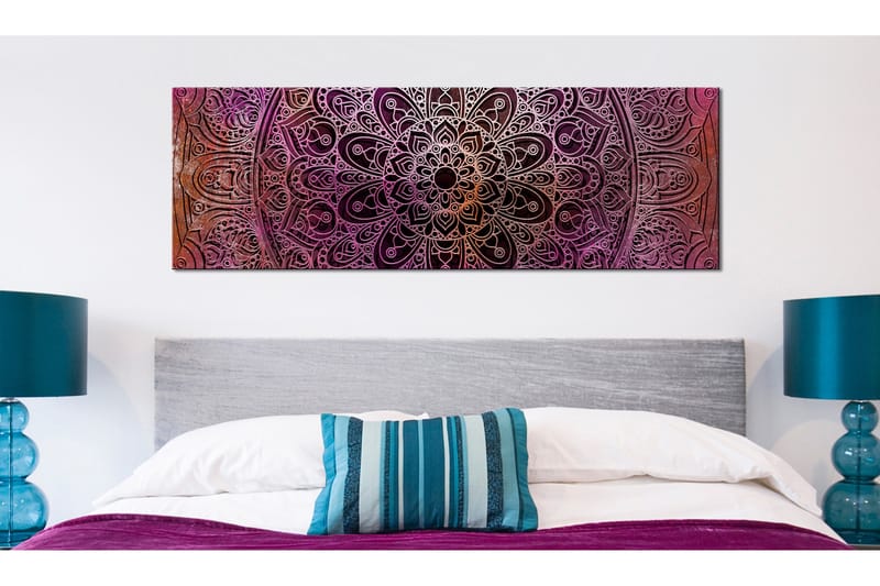 Tavla Mandala Amethyst Energy 120x40 - Artgeist sp. z o. o. - Inredning - Tavlor & konst - Canvastavlor