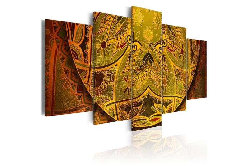Tavla Mandala Golden Power 100x50, Artgeist sp. z o. o.