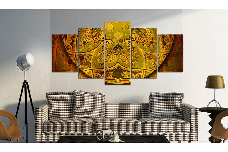 Tavla Mandala Golden Power 100x50 - Artgeist sp. z o. o. - Inredning - Tavlor & konst - Canvastavlor