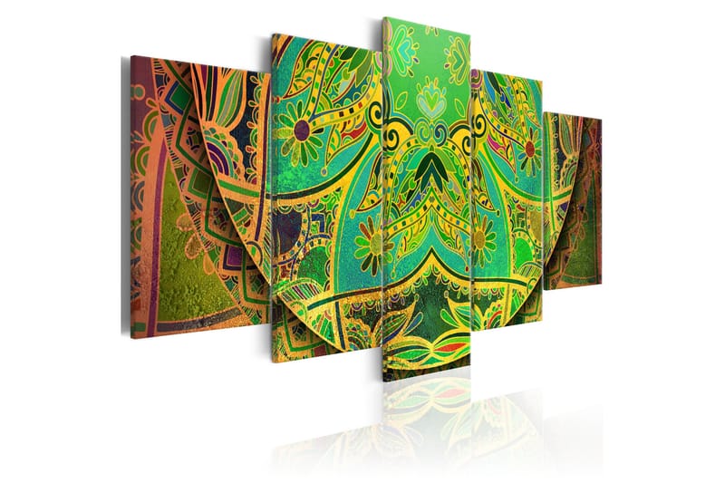 Tavla Mandala Green Energy 100x50, Artgeist sp. z o. o.