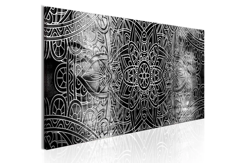 Tavla Mandala Grey Depths 135x45, Artgeist sp. z o. o.