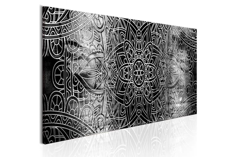 Tavla Mandala Grey Depths 150x50 - Artgeist sp. z o. o. - Canvastavlor