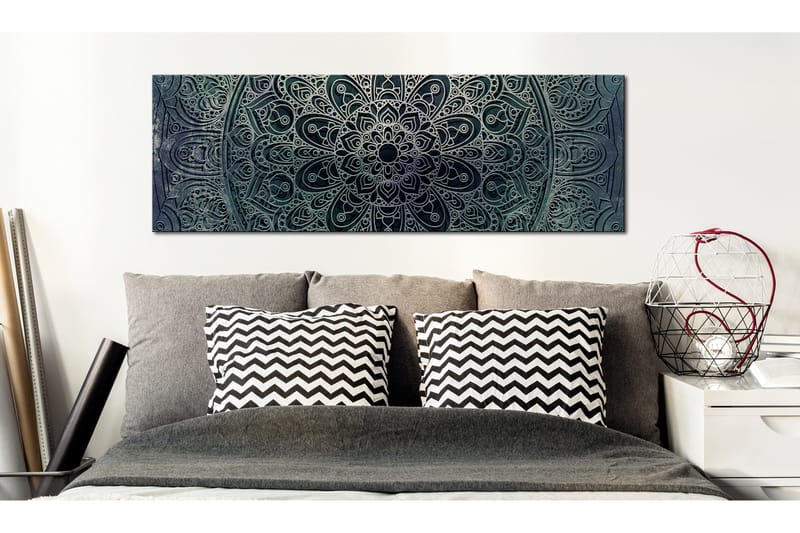 Tavla Mandala Malachite Calm 120x40 - Artgeist sp. z o. o. - Inredning - Tavlor & konst - Canvastavlor