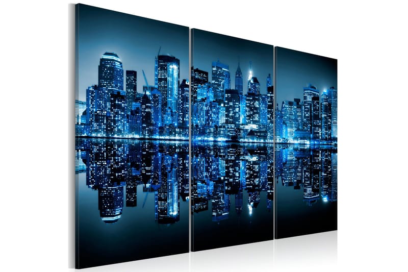 Tavla Manhattan in blue shade 90x60, Artgeist sp. z o. o.