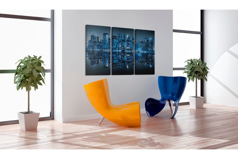 Tavla Manhattan in blue shade 90x60 - Artgeist sp. z o. o. - Inredning - Tavlor & konst - Canvastavlor