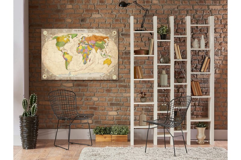 Tavla Map and Ornaments 90x60, Artgeist sp. z o. o.